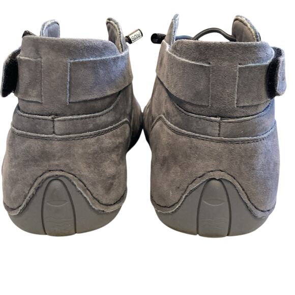 LDeck Martin Italian Sz 43/9 High Top Boxing Style Shoes Casual Sport Grey Suede - Picture 6 of 8